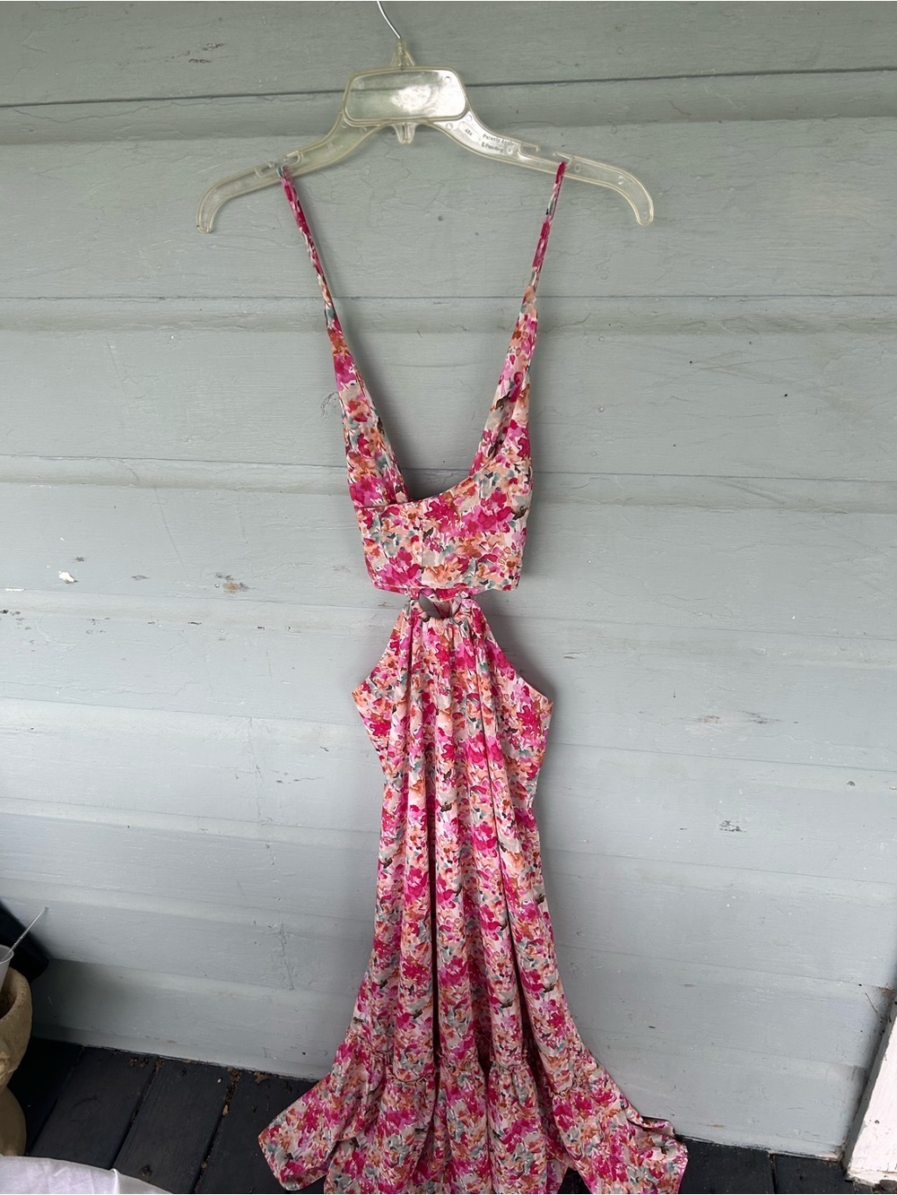Impressions Boutique silky multi-wrap dress Floral Summer